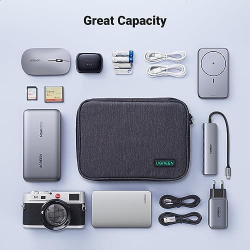 UGREEN Travel Accessories Portable Bag Electronics Organiser Large Capacity — view 3