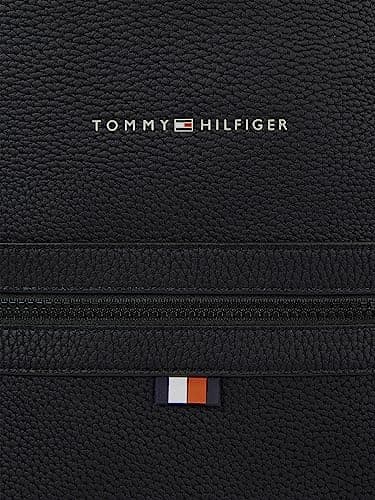 Tommy Hilfiger Men’s Essential PU Hand Luggage Backpack, Black (Black), One Size — view 5