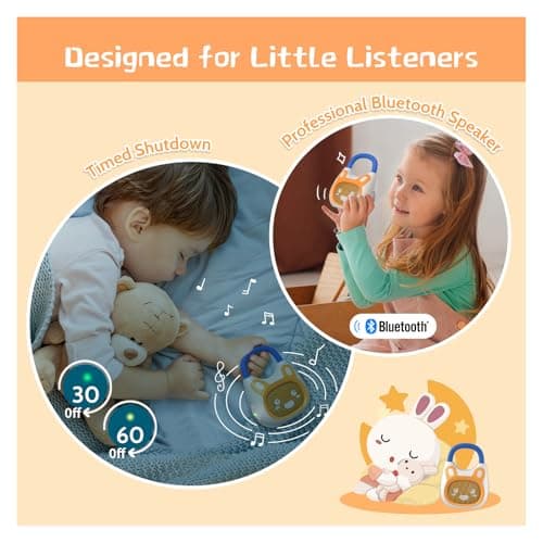 alilo Pocket Bunny Portable Kids Music Player Musical Toys for Kids 3-8 — view 5