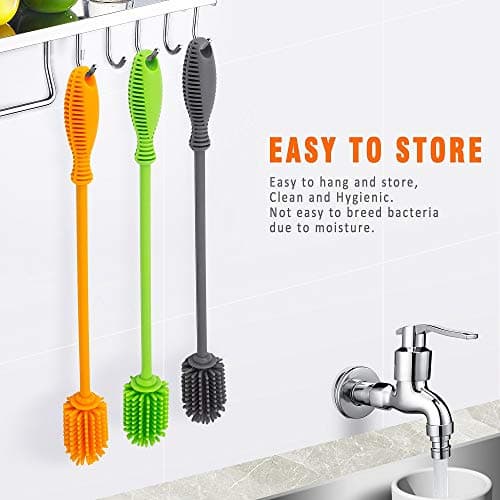 ddLUCK Silicone Bottle Brush for Cleaning, 31cm Water Bottle Cleaner(Qty 1) — view 3