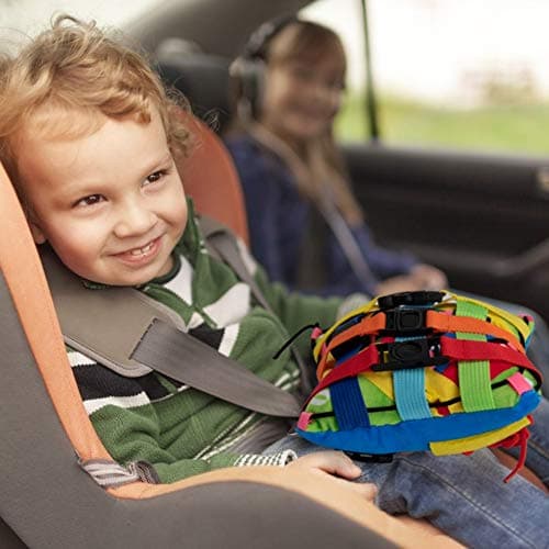 Sensory Pillow Buckle Pillow Toy,Travel Toys for Toddler Buckle Stuffed Toy — view 5