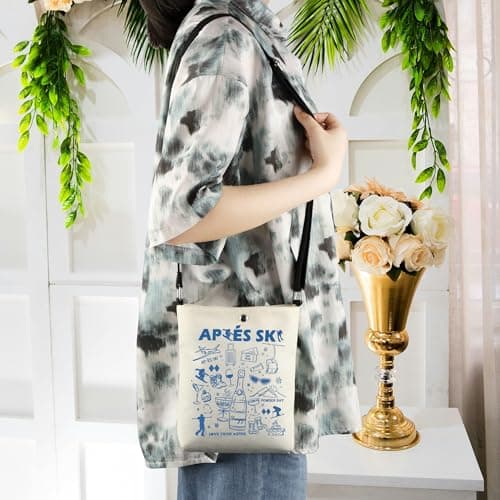 JTOUK Apres Ski Crossbody Bag Winter Sport Skiing Gift Ski Trip Gift for Winter Sport Lover (Apres Ski CB EU) — view 3