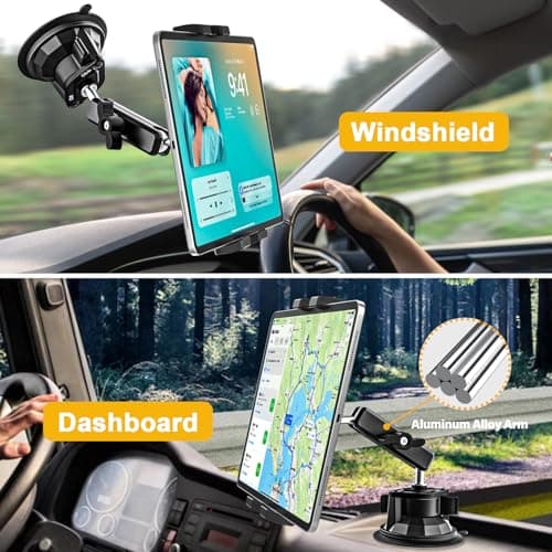 Ultra-Durable Car Tablet Mount with Powerful Suction Cup for 4-13" Device — view 2