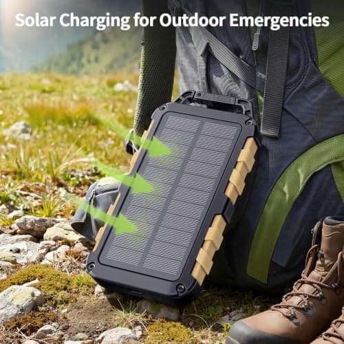 WOWMVP Solar Power Bank 26800mAh 22.5W Fast Charging Portable Charger — view 3