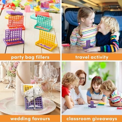 THE TWIDDLERS 24 Mini Four In A Row Games, Party Bag Fillers for Kids — view 5