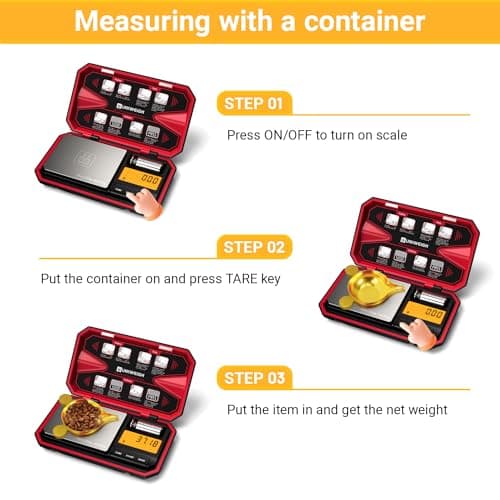 UNIWEIGH Travel Digital Pocket Scale 200g/0.01g, Digital Gram Scales — view 4