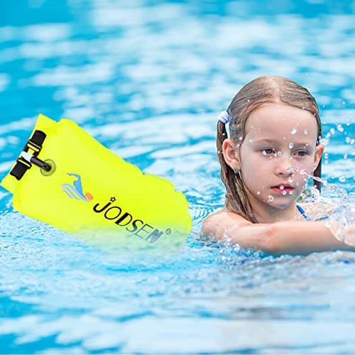 Jodsen Swim Buoy Tow Float Dry Bag,Wild Swimming Float and Waterproof Phone Case,Inflatable Watertight Dry Bag,for Open Water Swimming Sports Kayakers Triathletes Snorkelers,Swim Bubble Highly Visible — view 6