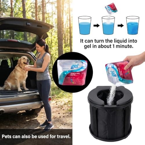 30Pcs Camping Toilets Bags, Portable Toilet Bags & Absorbent Powder Gel — view 5