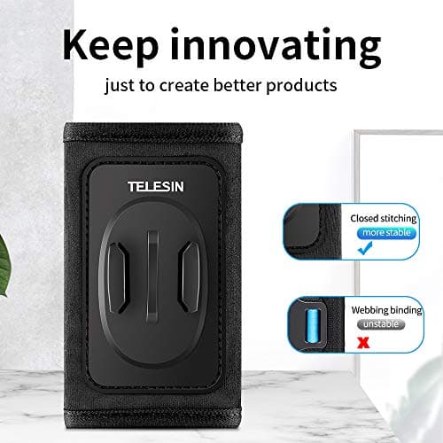TELESIN Backpack Shoulder Strap Mount for DJI Insta360 GoPro Hero — view 2