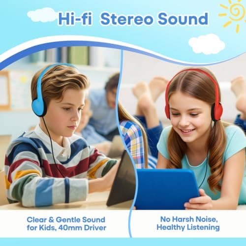 Type C Kids Headphones Bulk for School Classroom 20 Pack, Upgrade USB Type C Wired Headphones for Boys Girls Students Travel Learning Compatible with Tablet Smartphones Chromebook (Mixed Colors) — view 5