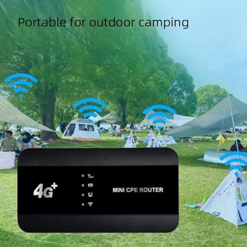 Odorkle Portable WiFi Router 4G Mobile Hotspot, Plastic Travel Router with — view 4