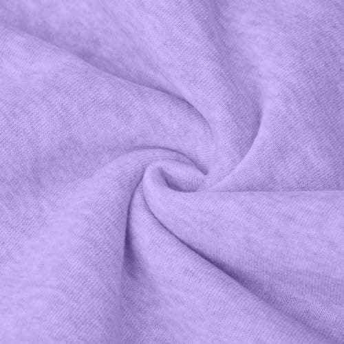 Ladies Tracksuit Sets Lavender Cotton Fleece Two Piece Outfit Women Drawstring Hooded Co Ord Sets Elastic Ankle Cuff Jogger Pants Relaxed Lounge Sets for Gym Casual Daily Wear Size M — view 5