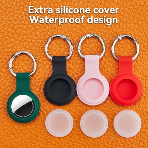 For AirTag Holder Keyring,4-Pack IPX8 Waterproof Case for Apple AirTag — view 2