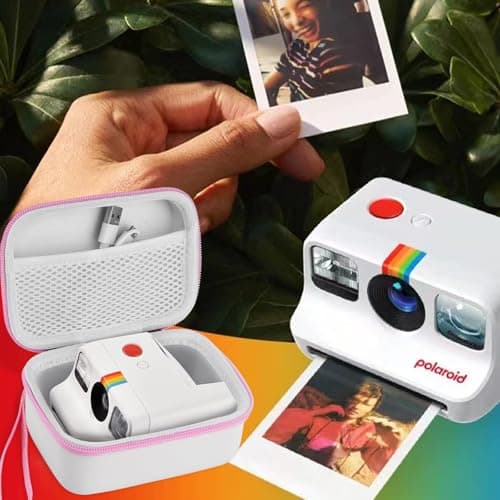 TUNYINSH Case for Polaroid Go Generation 2/ Polaroid Go Mini Instant Camera, Travel Storage Bag for Polaroids Go Camera and Film Accessories (White) — view 4