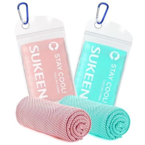 Sukeen Cooling Towel, 40"x12" Cooling Towels for Neck, Soft Breathable Sweat Gym Towel, Stay Cool Ice Cold Towels for Sport Workout Yoga Golf Running Camping