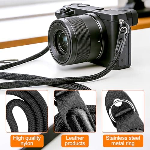 Gaomoeny 1 PcsCamera Neck Strap,105cm/41.34 inch Camera Strap Quick Release Buckles, Camera Shoulder Strap Safety Rope for DSLR Micro Single and DSLR Cameras — view 4