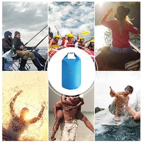 Sadodo Waterproof Dry Bag Set,Pack of 3PCS 5L 10L 20L Ultralight Camp Bags — view 4