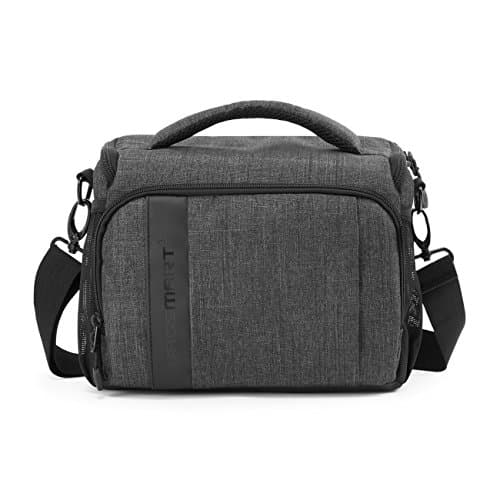 bagsmart Camera Bag Canvas SLR DSLR Case Padded Shoulder with Rain Cover