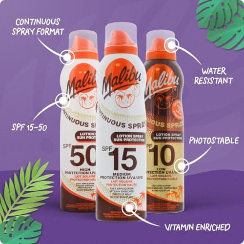 Malibu Sun SPF 15 Continuous Lotion Spray Sunscreen, 175ml — view 3