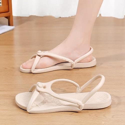 Kattmas Travel Sandals Shower Shoes For Men Women - Foldable Flip-Flop Slippers Non-Slip Quick-Dry, Portable House Shoes For Bathroom Gym Spa Pool Beach — view 3