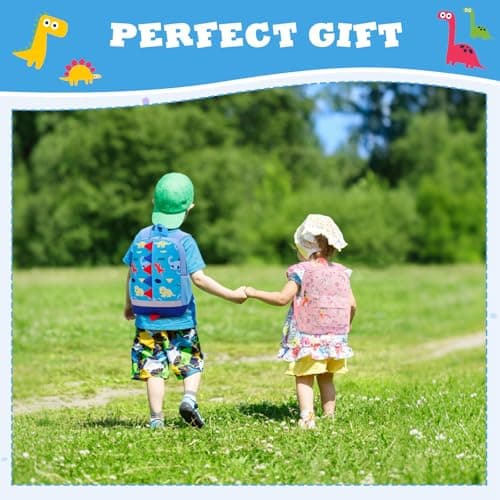 Aucuu Kids Backpack, Dinosaur School Backpack, Boys Girls Toddler Primary School Bag, Waterproof Nylon Rucksack, Casual Daypack, Book Bag for Campus Outdoor Travel Sports — view 6
