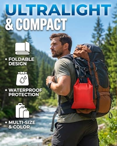 MOXTOYU 10 Pack Dry Bags Waterproof Dry Bag Set with 1.5L-15L Capacity, Storage Bags for Camping Outdoor Hiking Fishing Cycling Dry Sack Waterproof Rucksack Liner — view 3