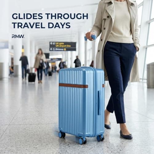 RMW Suitcase 24 Inch Medium Hard Shell Lightweight Check-in Luggage ABS+PC — view 2