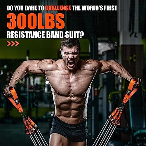 HPYGN Heavy Duty Resistance Bands 360lbs, Resistance Bands with Handles, Door Anchor, Exercise Bands for Men, Resistance Bands Set Men, Physical Therapy, Muscle Strength Training, Home Gym Equipment — view 2