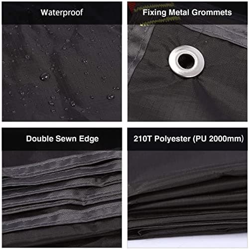 REDCAMP Ultralight 140x220cm Large Waterproof Ground Sheet,Tent Footprint — view 4