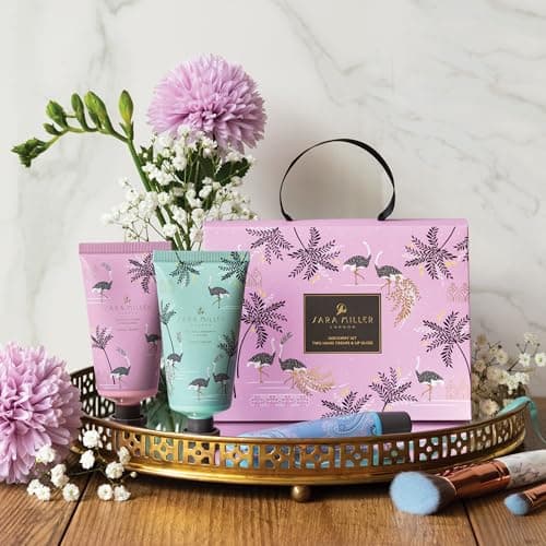 Sara Miller London Hand Cream Moisturiser x2 50ml, Lip Gloss 15ml, Handbag Set, Shea Butter, Floral Fragrance, Beauty Gift For Her, Travel Size, Vegan and Cruelty Friendly — view 6