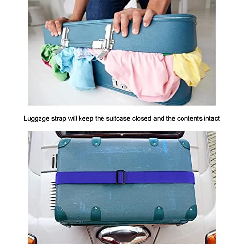 Newthinking Luggage Straps 4 Pack, 3.8x200CM Adjustable Suitcase Straps — view 5