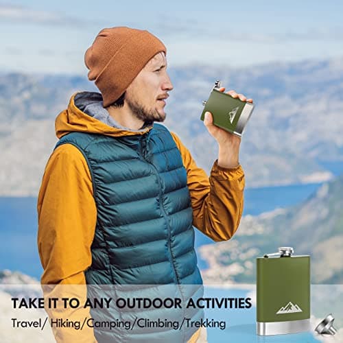 KWANITHINK Stainless Steel Hip Flask 8oz — view 5