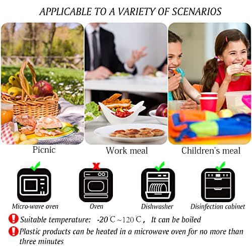 Travel Cutlery Set with Case, Reusable Plastic Cutlery Set — view 6
