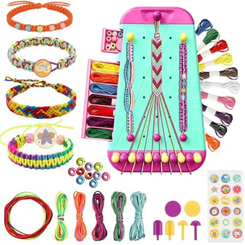 Yebebao Friendship Bracelet Making kit, Gifts for 6 7 8 9 10 11 12 Year Old Girls, Arts and Crafts for Kids Ages 6-12, DIY Toys for Birthday Party Travel Christmas Children's Day