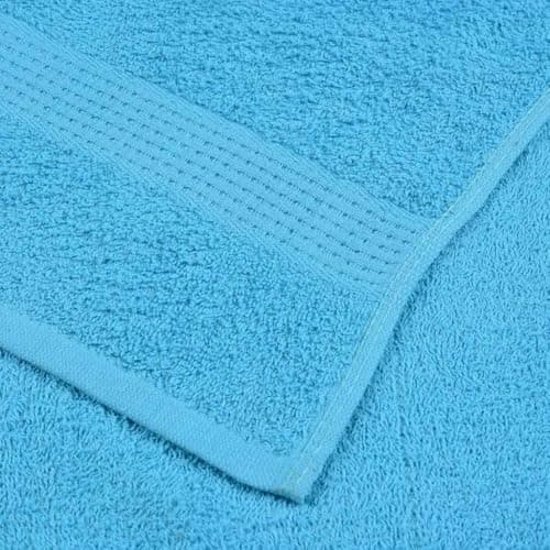 Eclith Frogn Set of 2 Turquoise Wash Cloths 30 x 30 cm 360 g/m² Made of 100% Cotton, Absorbent, Skin-Friendly, Machine Washable, Ideal for Bathroom, Shower, Sauna, Fitness, Travel, Hotel, Care and — view 5