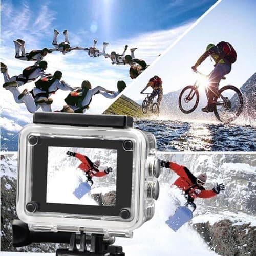 BSLVWG 4K Action Camera 20MP WiFi 30M Waterproof Sports Camera Underwater Camera for Vlog With Ultra HD 170°Wide-Angle 2.4G Remote Control Anti-Shake 2.0'' LCD Screen with Accessories Kit (Gold) — view 2