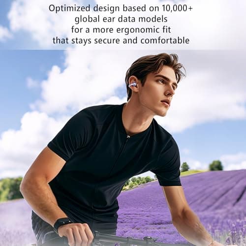 Gonggi AI Live Translation Headphones, 114 Languages Support Real Time Translator Sport Earbuds, 30H Playtime Bright Purple Earpiece for Travel Learning Business School — view 6