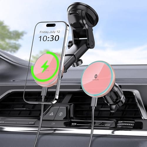 MOKPR for Magsafe Car Mount Charger, 15W Magnetic Wireless Car Charger