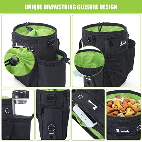 pecute Large Dog Treat Pouch with Water Bottle Holder,Multiple Pockets — view 6