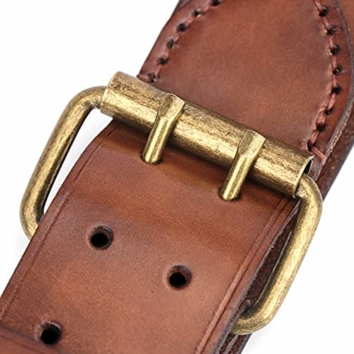 TOURBN Deluxe Cowhide Leather Belt for DIY Workshop Tool Pouch Mens Strap — view 6