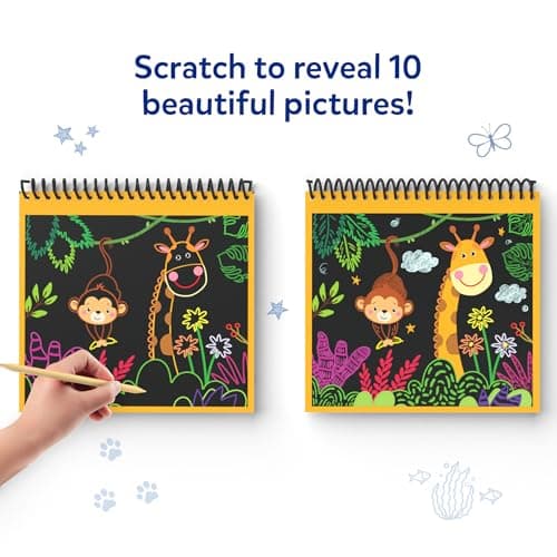 Skillmatics Magical Scratch Art Book for Kids – Animals, Creative Activity — view 4