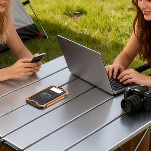 Solar Battery Pack USB Ports with Flashlight — view 3