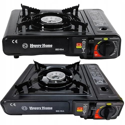 Portable Butane Stove Cooker in Carry Case - 8 Gas Bottles Camping BBQ Kit with Automatic Ignition & Heat Control — view 4