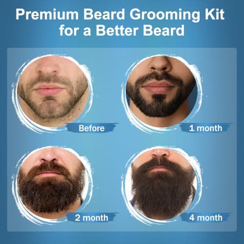 XIKEZAN Beard Grooming Kit for Men Gifts/Cologne-Soften,Soothe Beard — view 2