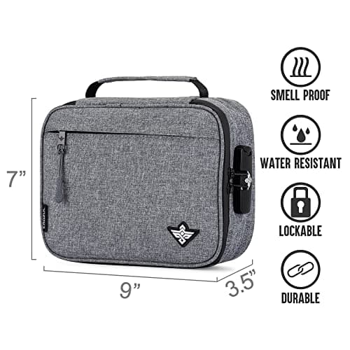 Erozul Exodus Storage Travel Bag with Combination Lock Water Resistant Organizer Case Toiletry Bag Dopp Kit Makeup or Toiletry Bag for Men & Women (Graphite) — view 2