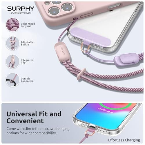 SURPHY 3 Pack Phone Wrist Strap with Phone Tether Tab Adjustable Lanyard — view 2