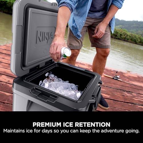Ninja FrostVault Heavy-Duty Insulated Cool Box, Slate Grey, FB230EUGY — view 5