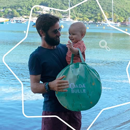 Badabulle Baby Tent with UV Sun Protection UPF 50+ | baby sun shade tent | baby beach tent, Sage — view 5