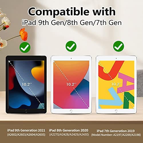 GKABXY Case for iPad 9th/8th/7th Generation 2021/2020/2019 10.2 Inch — view 3
