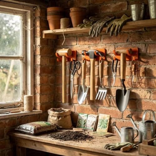 10 Pack Wall Mount Utility Hooks,Garage Shed Garden Kitchen Tool Holders — view 3